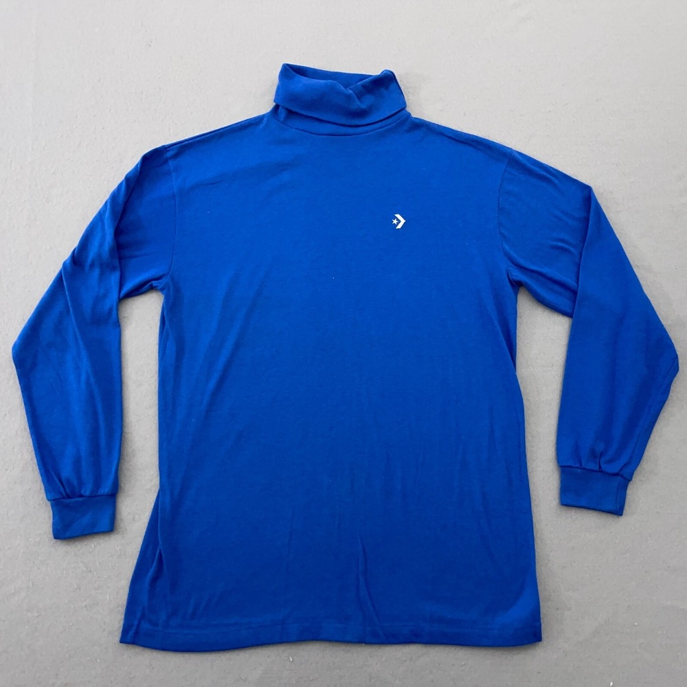 Vintage Converse Long Sleeve Turtleneck Shirt Top‎ 80s Classic Made in USA